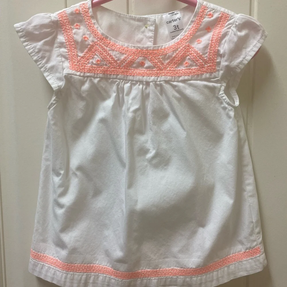Carter’s-White dress-3T - Picture 1 of 4